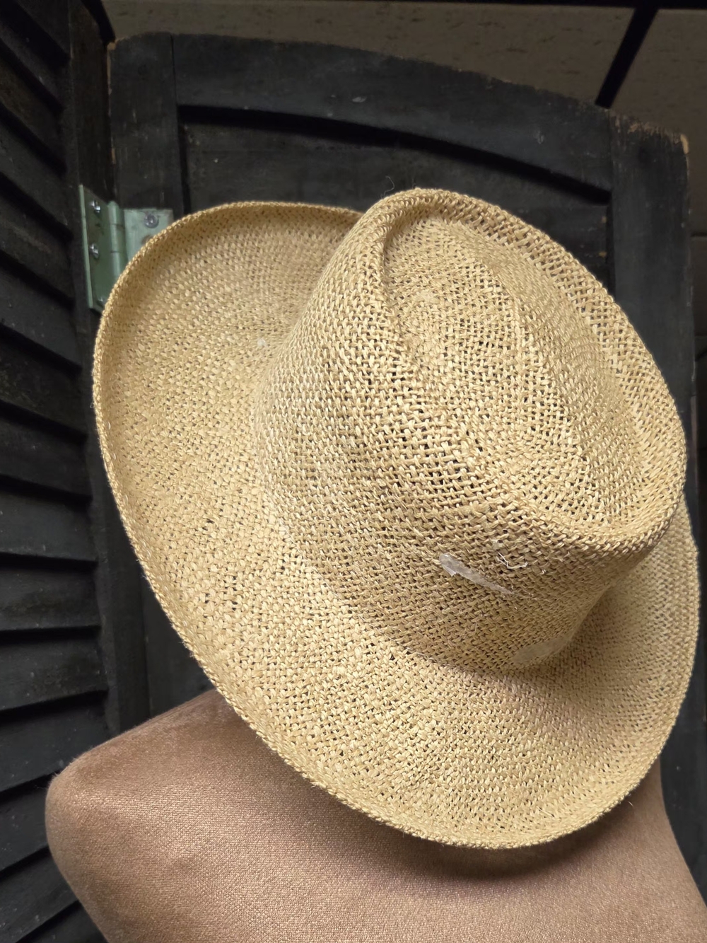 Straw Fedora Hat - Natural